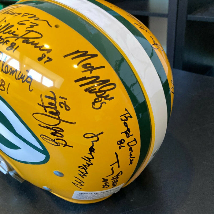 1966 Green Bay Packers Super Bowl 1 Champs Team Signed Authentic Helmet JSA COA