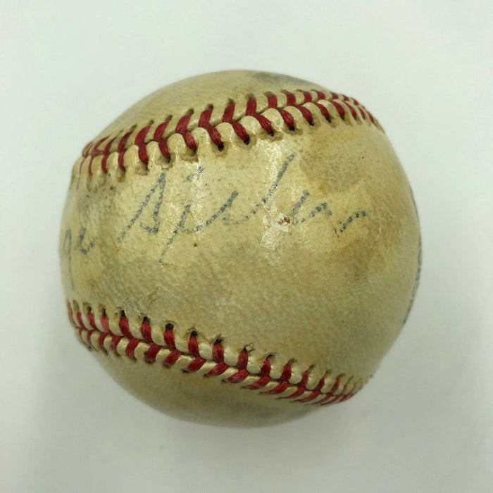 Rare George Sisler Single Signed Autographed Baseball With JSA COA