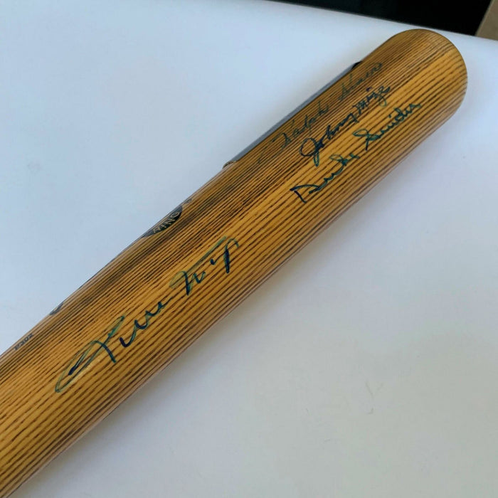 Willie Mays Duke Snider Johnny Mize Ralph Kiner 50 Home Run Club Signed Bat JSA