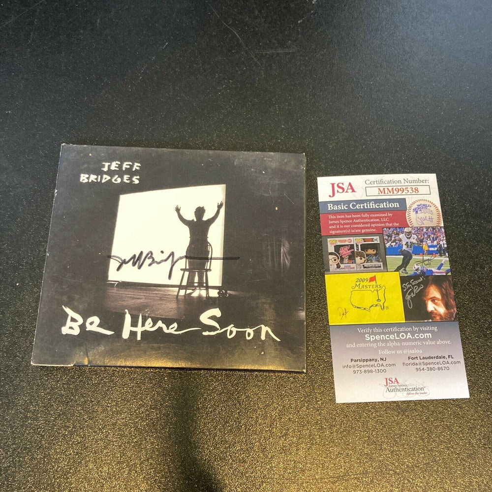 Jeff Bridges Signed Autographed Be Here Soon Music CD JSA COA
