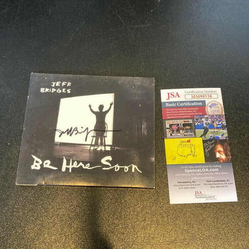 Jeff Bridges Signed Autographed Be Here Soon Music CD JSA COA