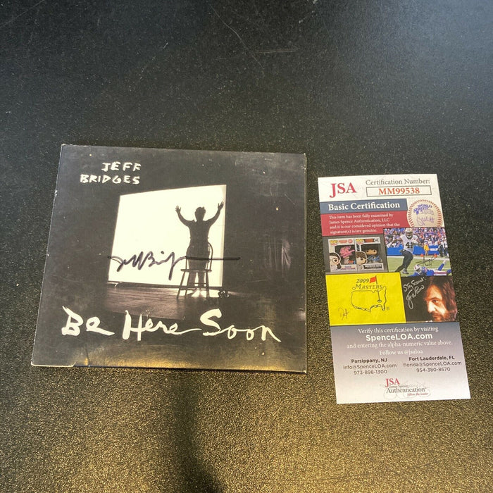 Jeff Bridges Signed Autographed Be Here Soon Music CD JSA COA