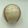 1957 Milwaukee Braves World Series Champs Team Signed Baseball Hank Aaron JSA