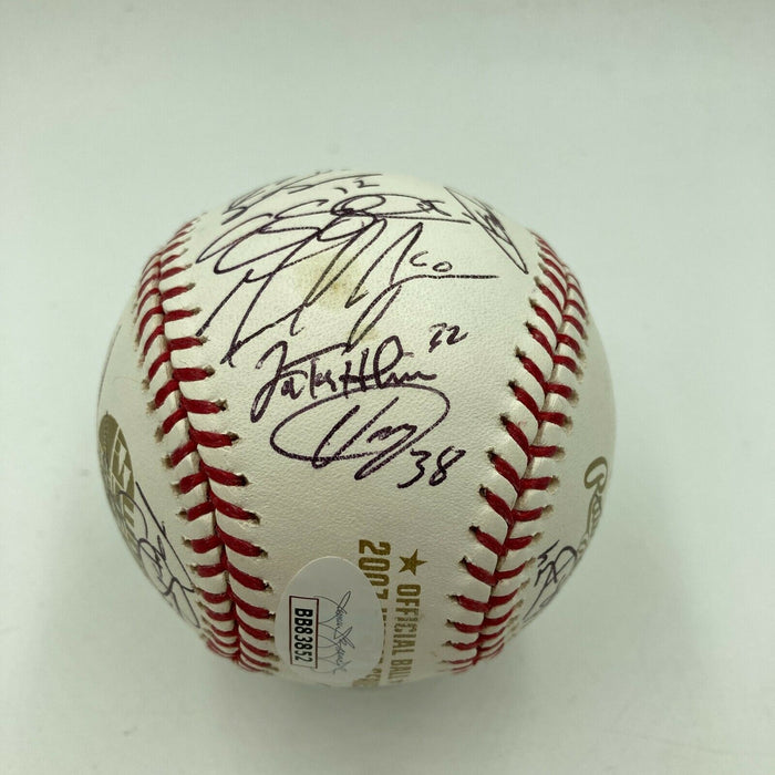 Rare 2007 Colorado Rockies NL Champs Team Signed World Series Baseball JSA COA