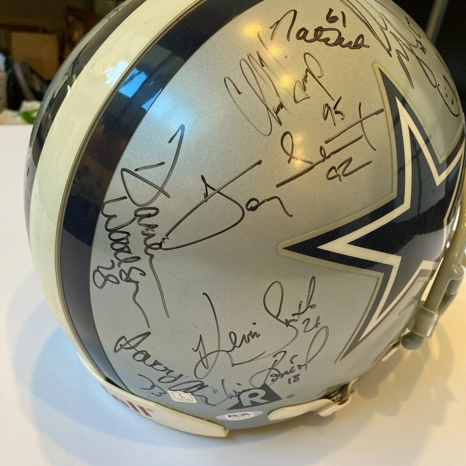 1995 Dallas Cowboys Super Bowl Champs Team Signed Authentic Helmet