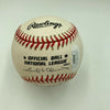 Johnny Sain First Pitch To Jackie Robinson 4-15-47 Signed Baseball JSA COA