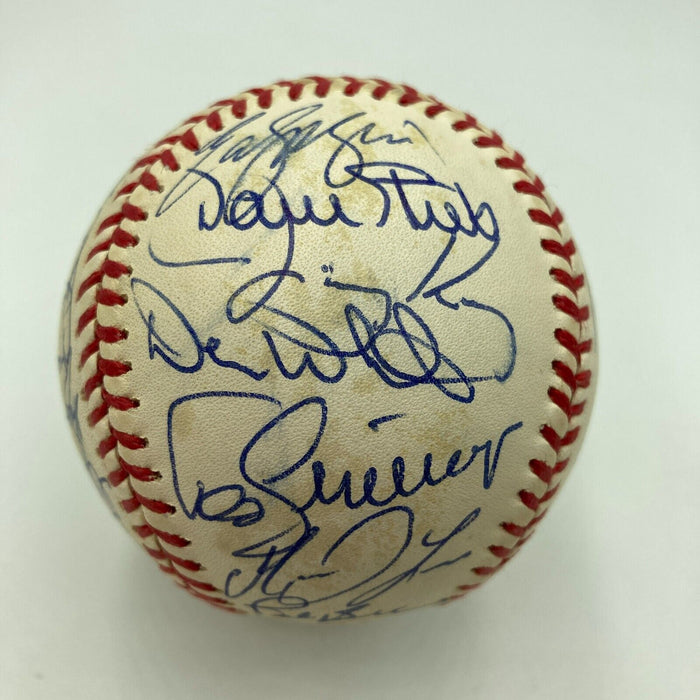 1992 Toronto Blue Jays World Series Champs Team Signed W.S. Baseball JSA COA