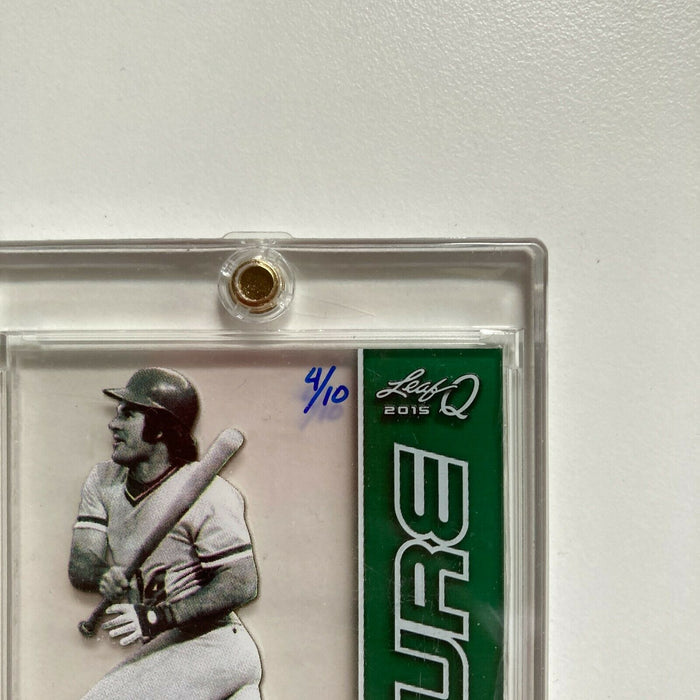 2015 Leaf Q Pete Rose #9/10 Auto Signed Autographed Baseball Card