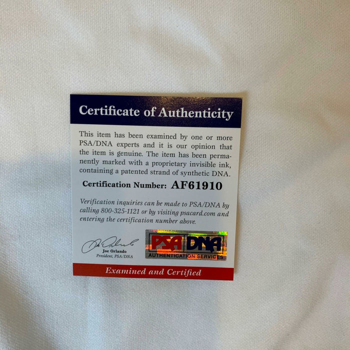 1988 Dave Oliver Signed Game Used Texas Rangers Jersey PSA DNA COA