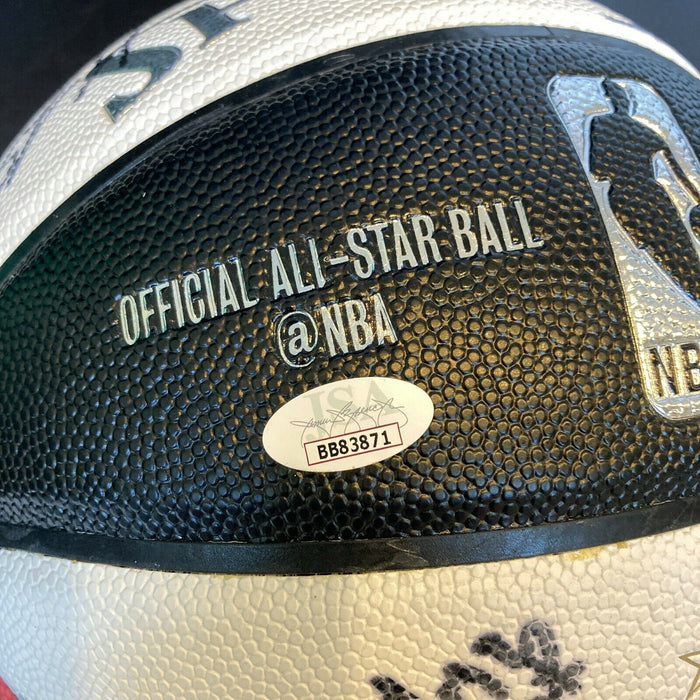 Kobe Bryant Stephen Curry 2016 NBA All Star Game Team Signed Basketball JSA COA