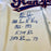 Beautiful Nolan Ryan Signed Heavily Inscribed Texas Rangers Stat Jersey JSA COA