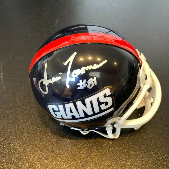 Amani Toomer Signed Authentic Riddell New York Giants Mini Helmet JSA COA