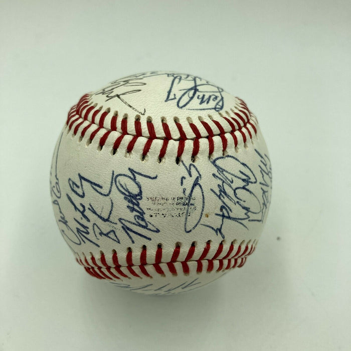 1996 Team USA Olympics Team Signed Baseball With Troy Glaus