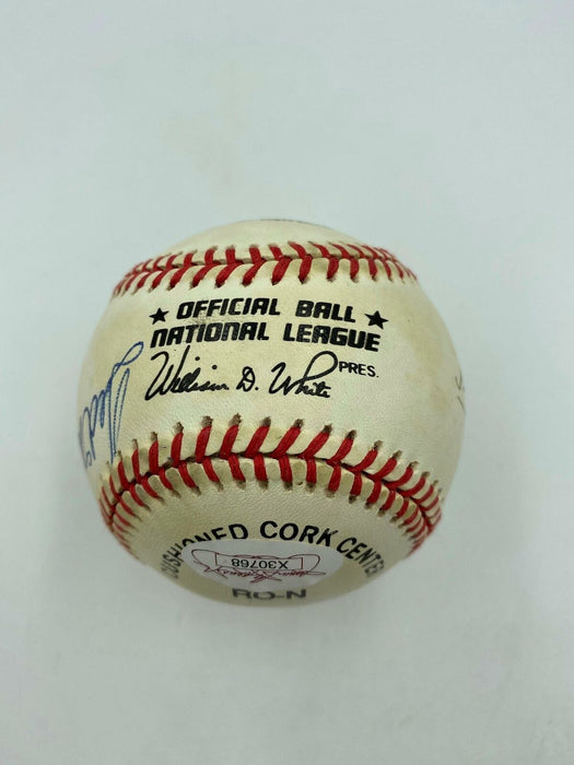 Ted Williams Willie Mays Stan Musial Harmon Killebrew Signed Baseball JSA COA