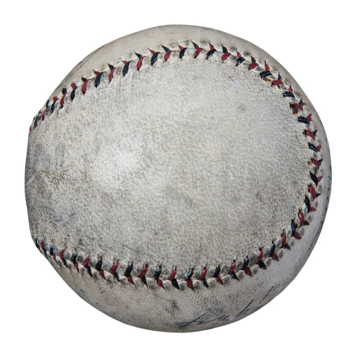 Extraordinary Babe Ruth Single Signed Oct 25, 1924 Game Used Baseball PSA DNA