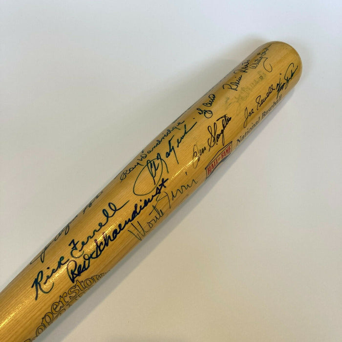 Ted Williams Stan Musial Hall Of Fame Multi Signed Baseball Bat 31 Sigs PSA JSA