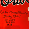 Eddie Murray Signed Heavily Inscribed 1970's Baltimore Orioles Game Jersey JSA
