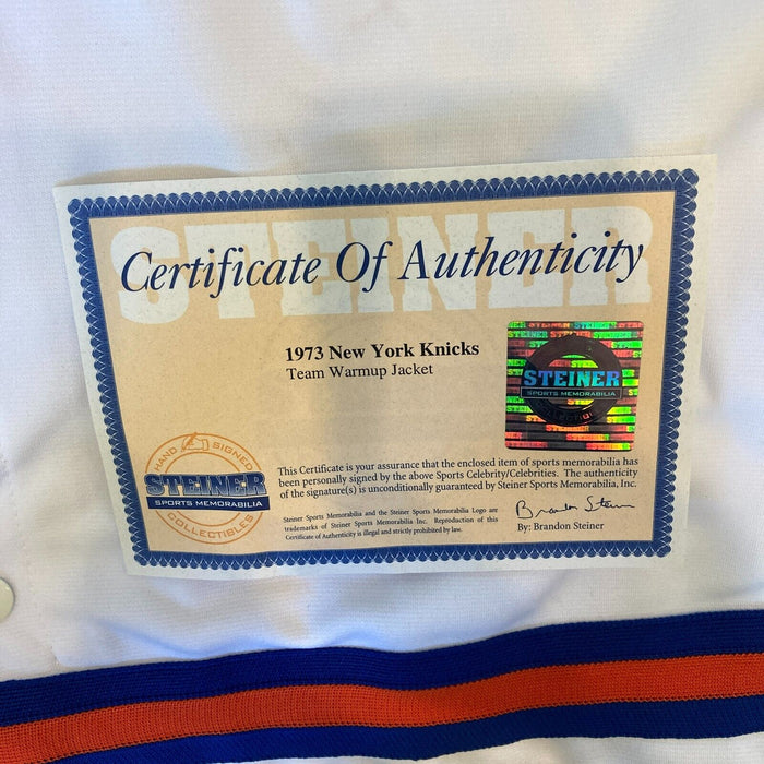 Willis Reed Knicks Official NBA signed Jersey Steiner Sports