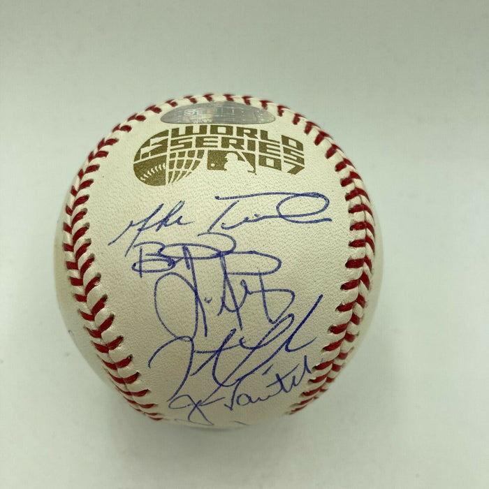 2007 Boston Red Sox World Series Champs Team Signed W.S. Baseball Steiner COA