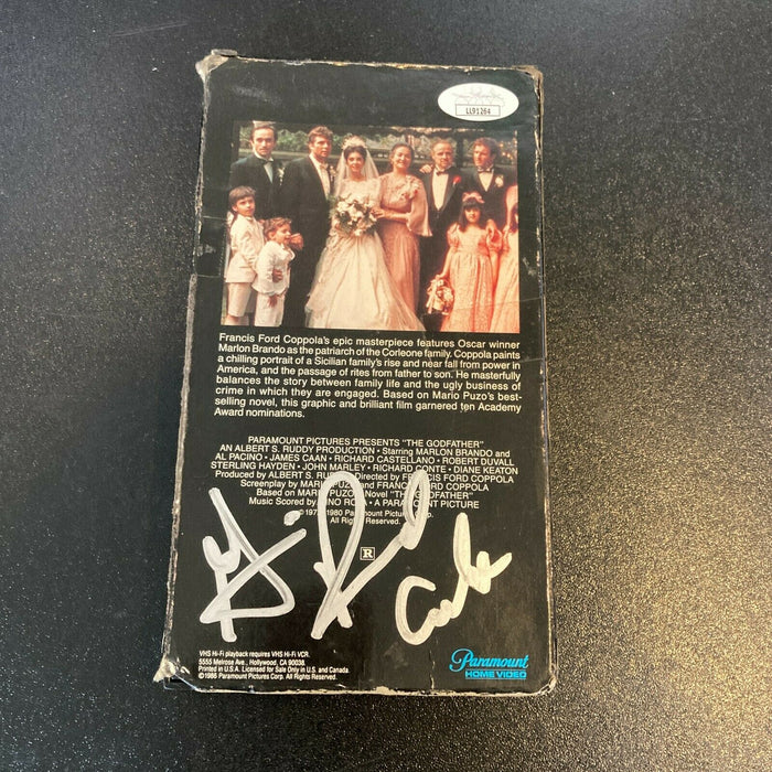 Gianni Russo Signed Autographed The Godfather VHS Movie With JSA COA