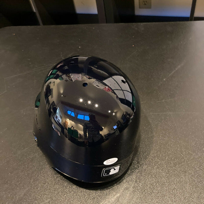 godzilla motorcycle helmet Hideki Matsui "Godzilla" Signed Inscribed NY Yankees Game Model Helmet — Showpieces Sports