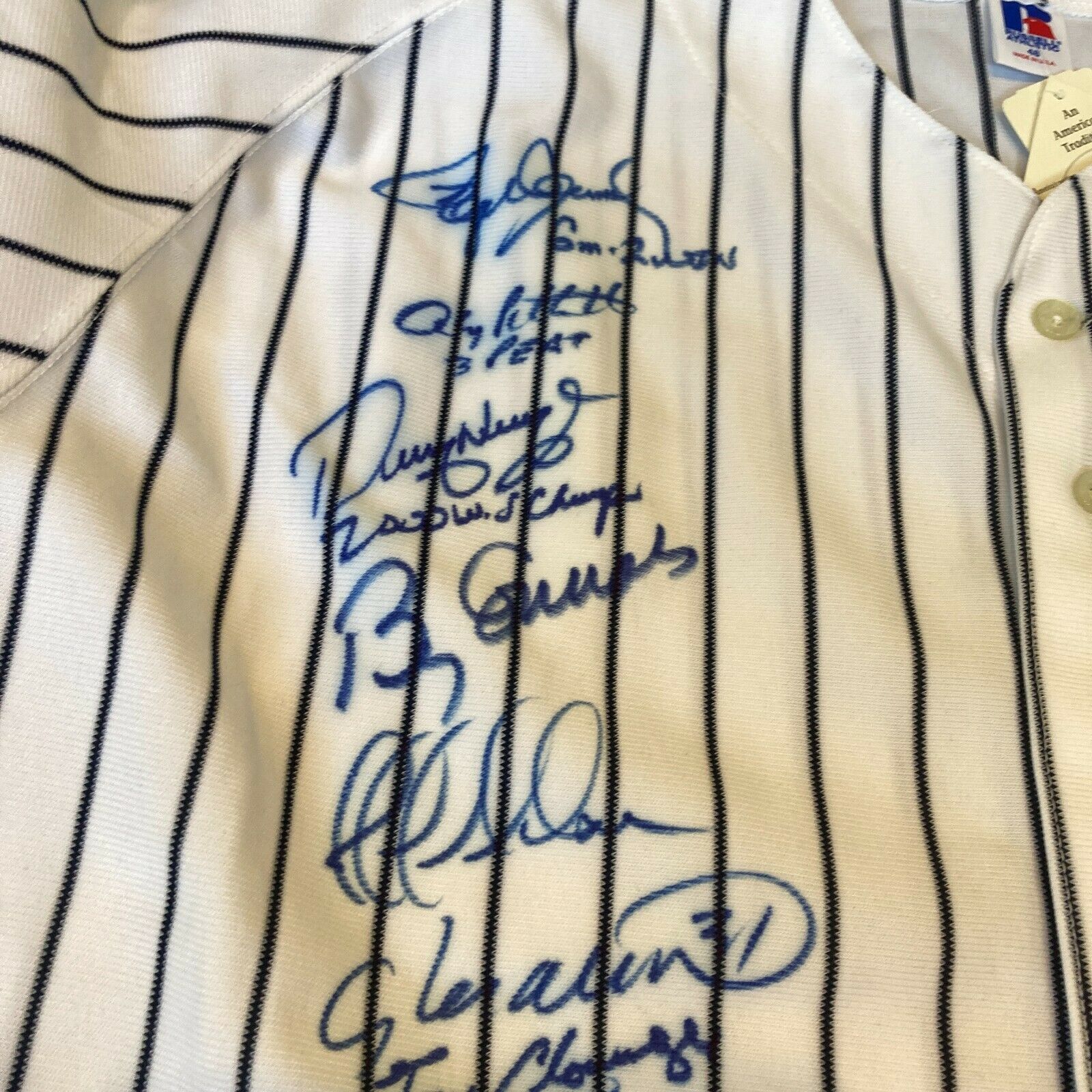 2000 New York Yankees World Series Champs Team Signed Jersey Derek Jet —  Showpieces Sports