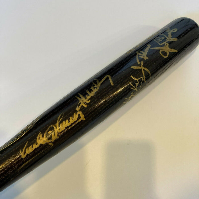 1995 Cleveland Indians Team Signed World Series Game Issued Bat Jim Thome JSA