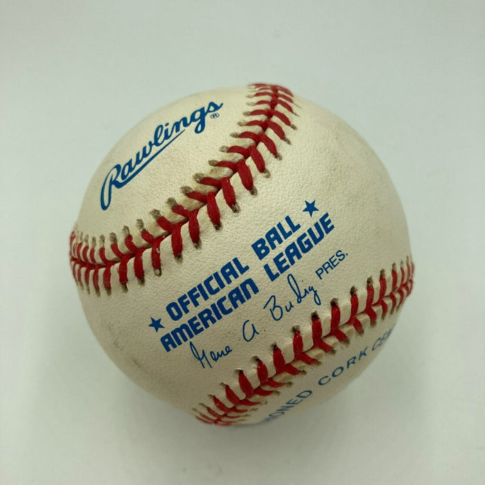 Gus Zernial 1951 Home Run King Signed Official American League Baseball