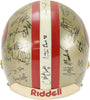 1989 San Francisco 49ers Super Bowl Champs Team Signed Game Helmet Beckett COA