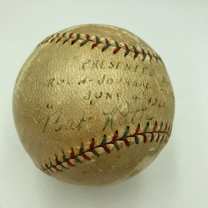 Babe Ruth 1926 Single Signed American League Baseball JSA COA