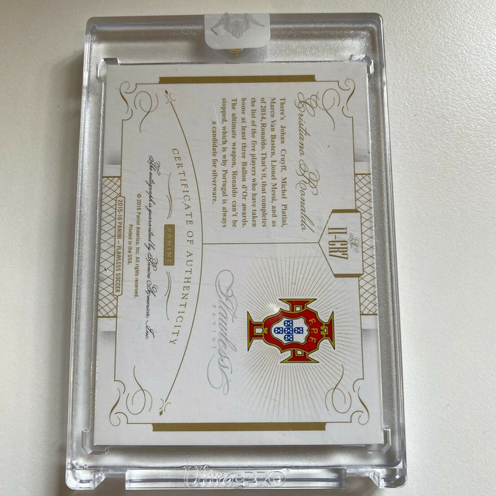 2015-16 Panini Flawless Icons Cristiano Ronaldo Auto #8/15