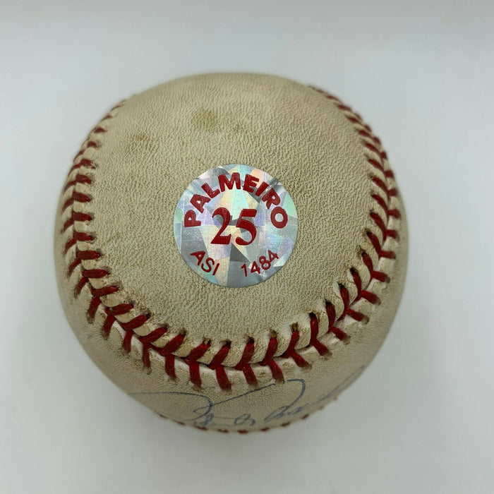 Rafael Palmeiro 493 Home Run 4-9-2003 Signed Inscribed Game Used Baseball COA
