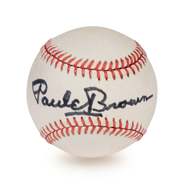 Paul Brown Single Signed Baseball Cleveland Browns Coach Dec 1991 Beckett