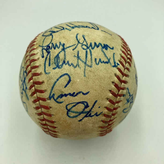 1977 Kansas City Royals Team Signed American League Baseball JSA COA