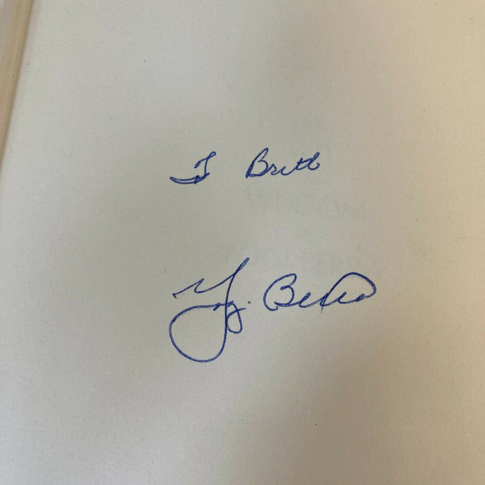Yogi Berra Signed Autographed Vintage Baseball Book With JSA COA