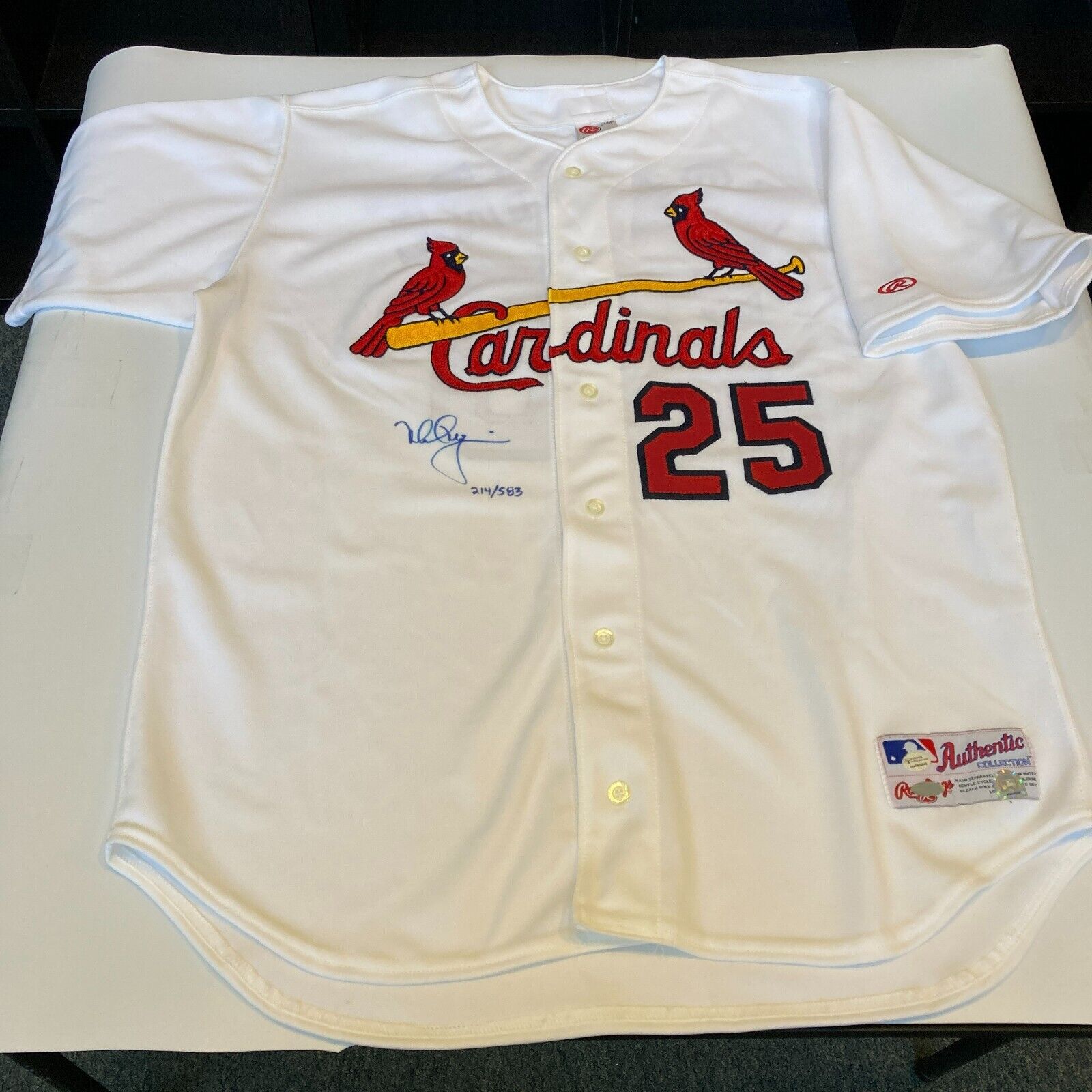 Mark Mcgwire Big Mac 70 HR 1998 Signed St. Louis Cardinals Game Mode —  Showpieces Sports