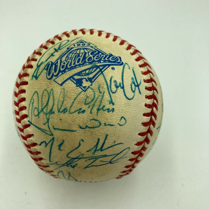 1993 Toronto Blue Jays World Series Champs Team Signed Baseball JSA COA