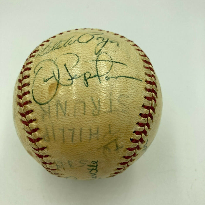 Mickey Mantle Roger Maris 1964 Yankees Champs Team Signed Game Used Baseball JSA