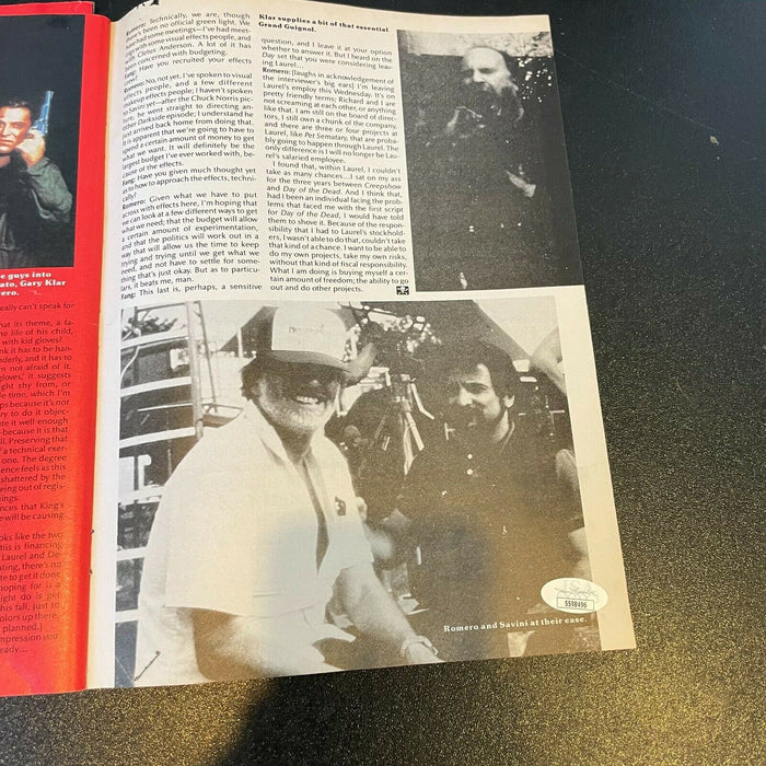 Elvira Mistress Of The Dark Signed Autographed Vintage Magazine With JSA COA