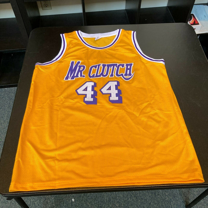 Jerry West Signed Los Angeles Lakers Mr. Clutch Jersey With JSA COA