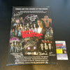 The Warriors Cast Signed Canvas 9 Signatures JSA COA Michael Beck