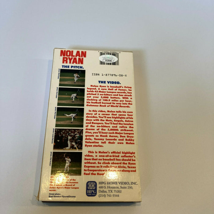Nolan Ryan Signed Vintage Feel The Heat VHS Movie With JSA COA