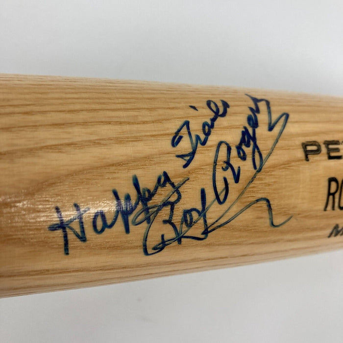 Roy Rogers Signed Game Model Baseball Bat Celebrity Auto JSA COA