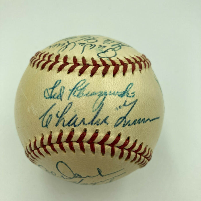 Jackie Robinson Willie Mays 1954 All Star Game Team Signed Baseball JSA COA