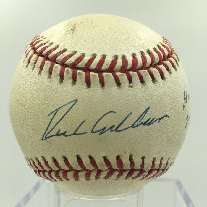 Richie Ashburn HOF 95 2574 Hits .308 Avg Signed Inscribed Stat Baseball PSA DNA