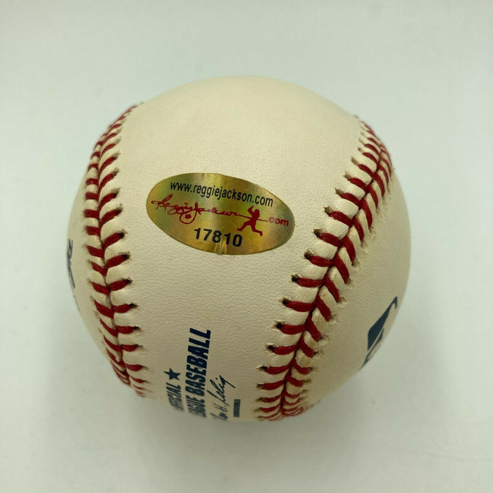 Jose Canseco 40/40 Signed Major League Signed Baseball Reggie Jackson Hologram