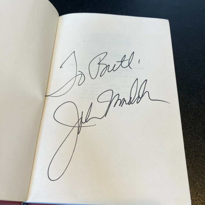John Madden One Knee Equals Two Feet Signed Autographed Book