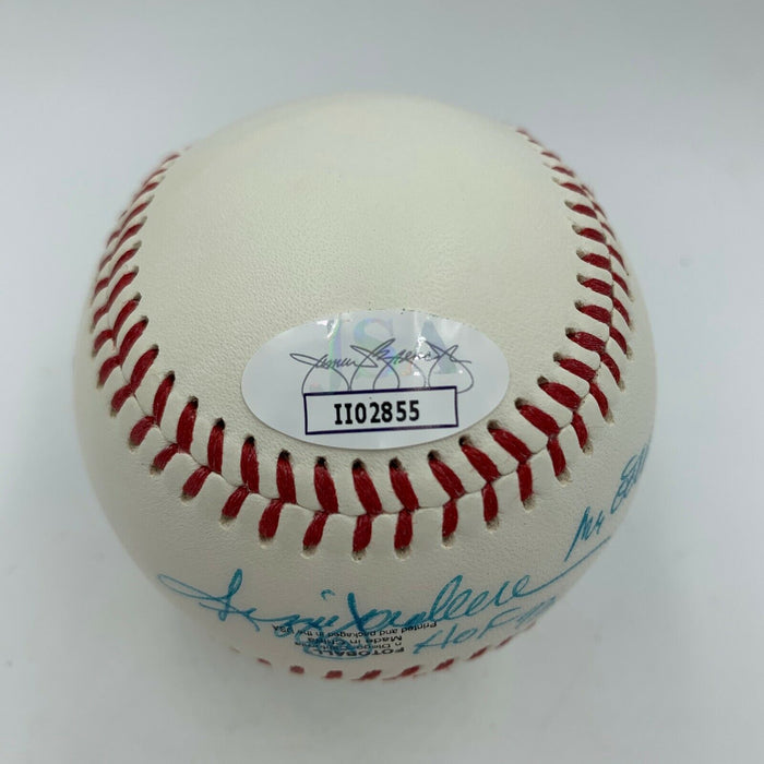 Reggie Jackson Hall Of Fame Signed Heavily Inscribed Baseball With JSA COA