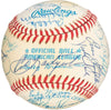 Mickey Mantle Joe Dimaggio Hank Aaron Hall Of Fame Multi Signed Baseball JSA COA