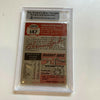 1953 Topps Warren Spahn #147 Signed Autographed Baseball Card BGS Beckett